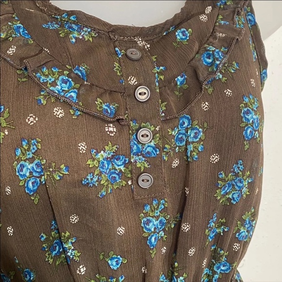 Mossimo Floral Brown Dress - Picture 3 of 3